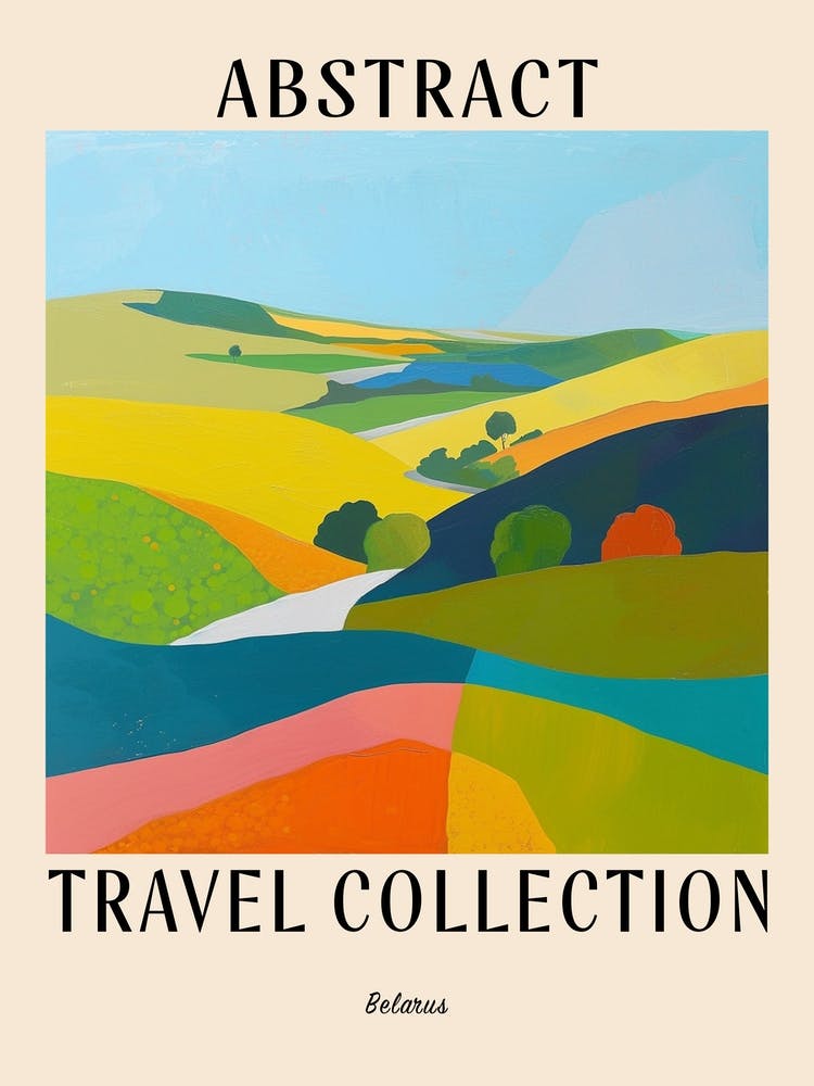 Abstract Travel Collection Poster Belarus 2