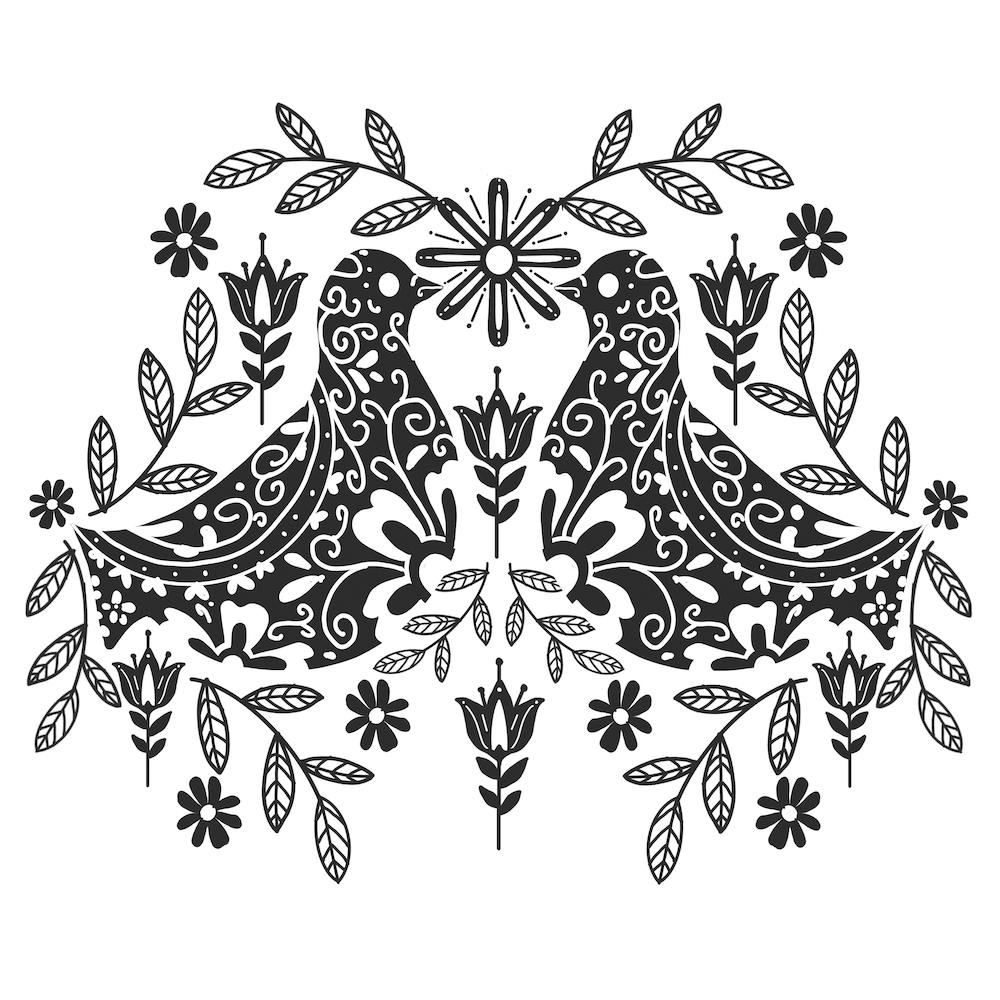 Folkart Birds Square