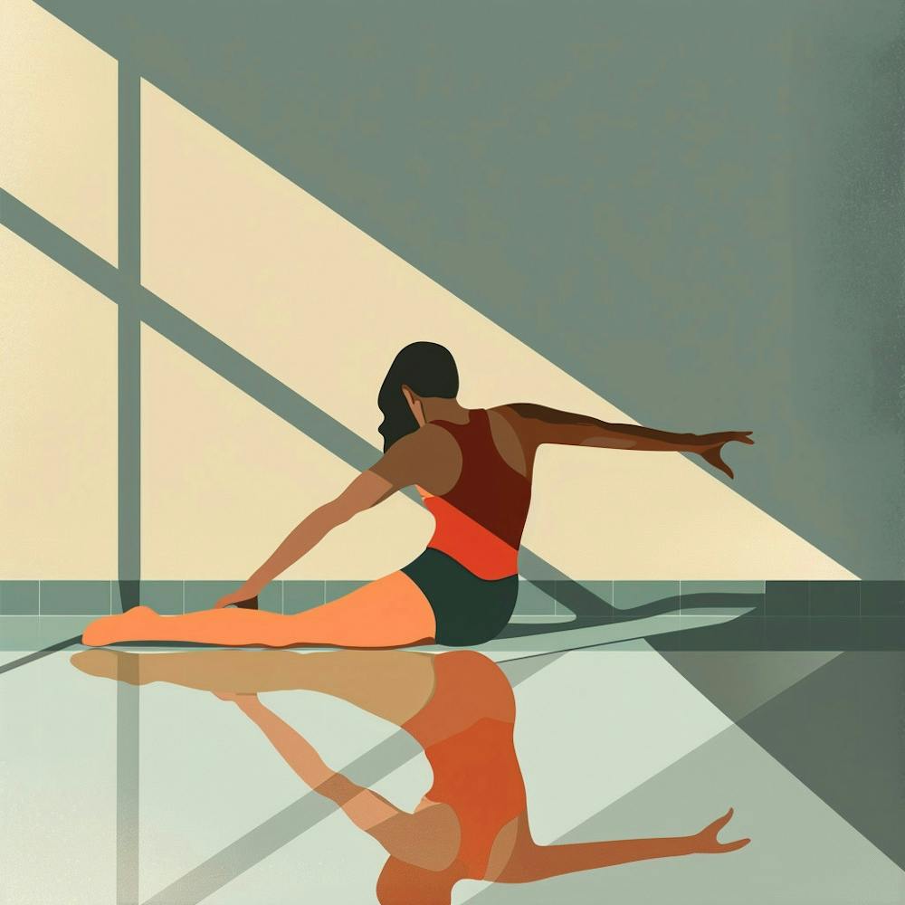 Woman Practicing Yoga