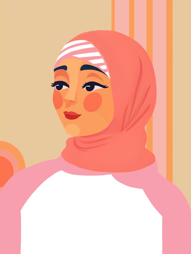 Muslim Girl In Stylish Hijab