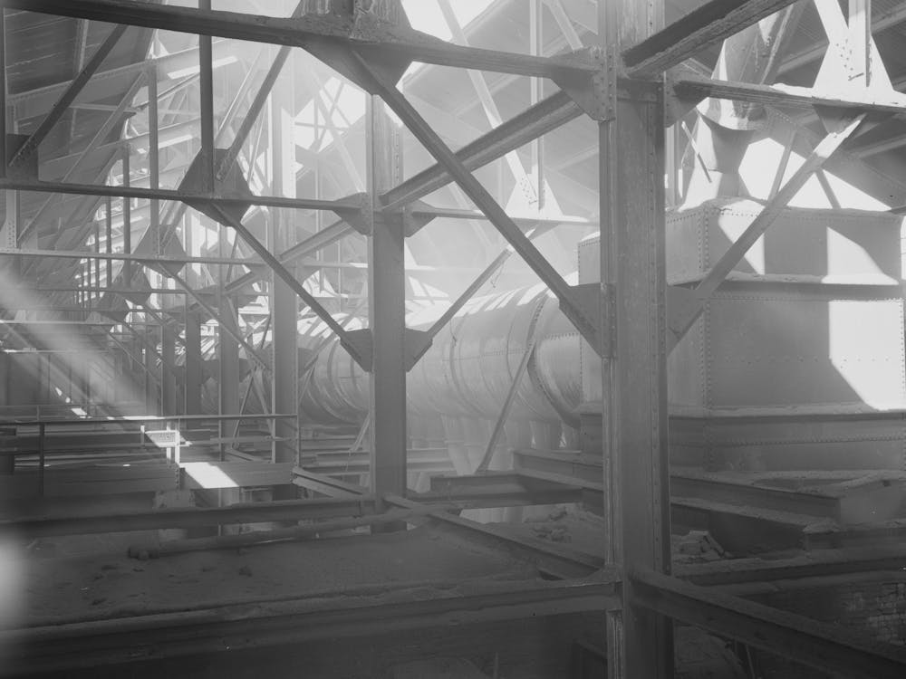 Anaconda Smelter, Montana, Anaconda Copper Mining Company, Flues Atop The Battery Of Roasting Furnaces; The