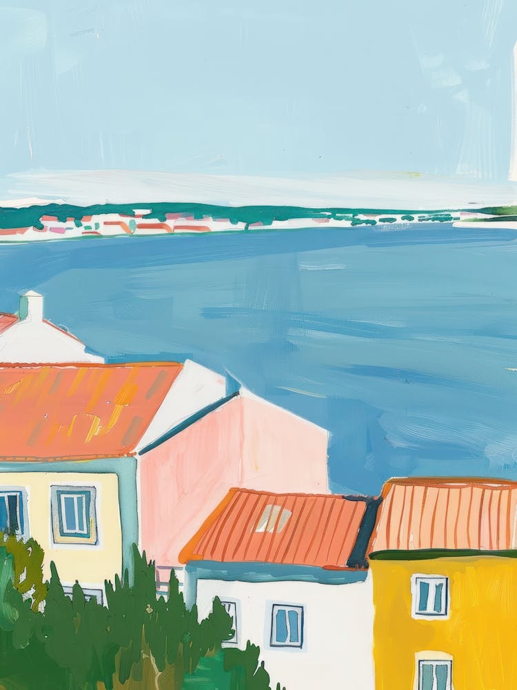 Travel Poster Happy Places Lisbon 2