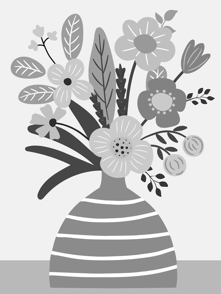 Floral Arrangement In A Vase 1