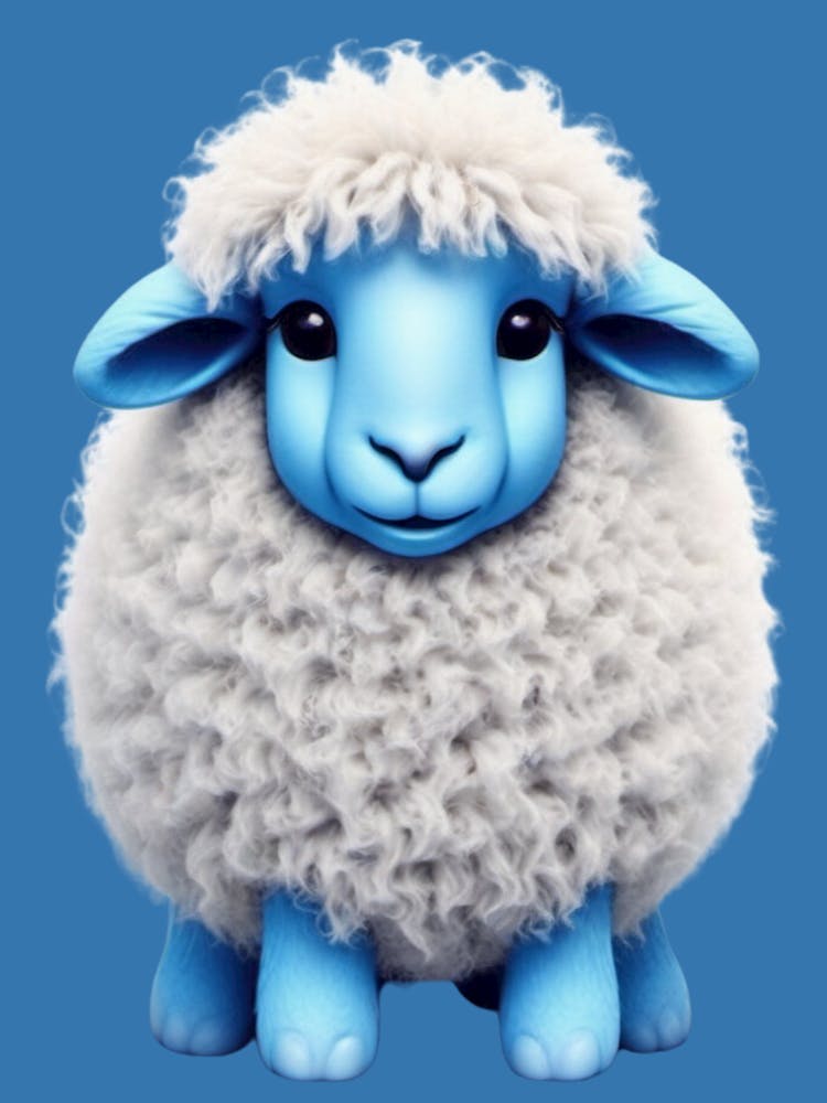 Cute Sheep with Soft Fur