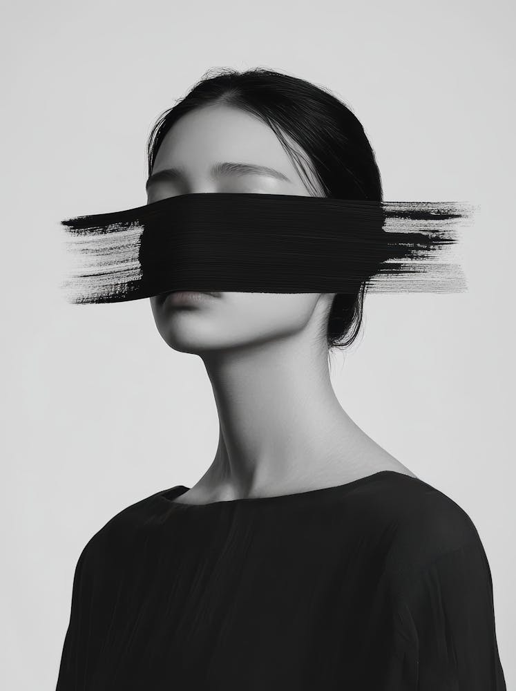 Woman With Her Eyes Closed 1