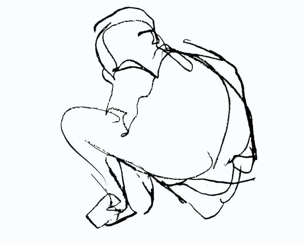 Sitting Figure Sketch