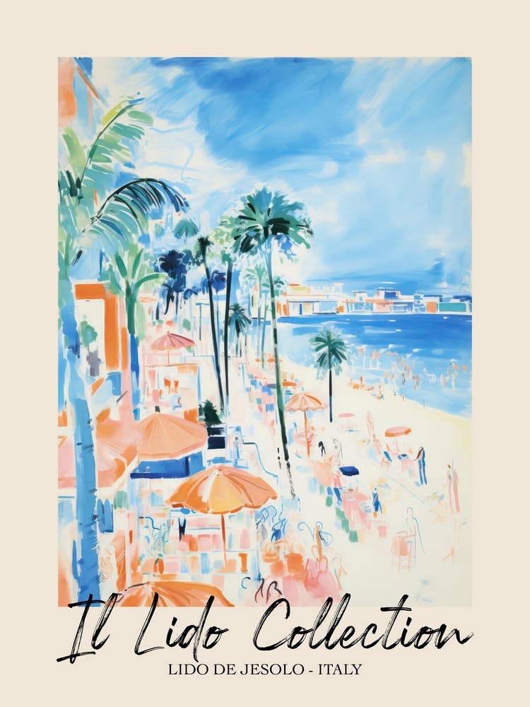 Lido De Jesolo   Italy Il Lido Collection Beach Club Poster 1