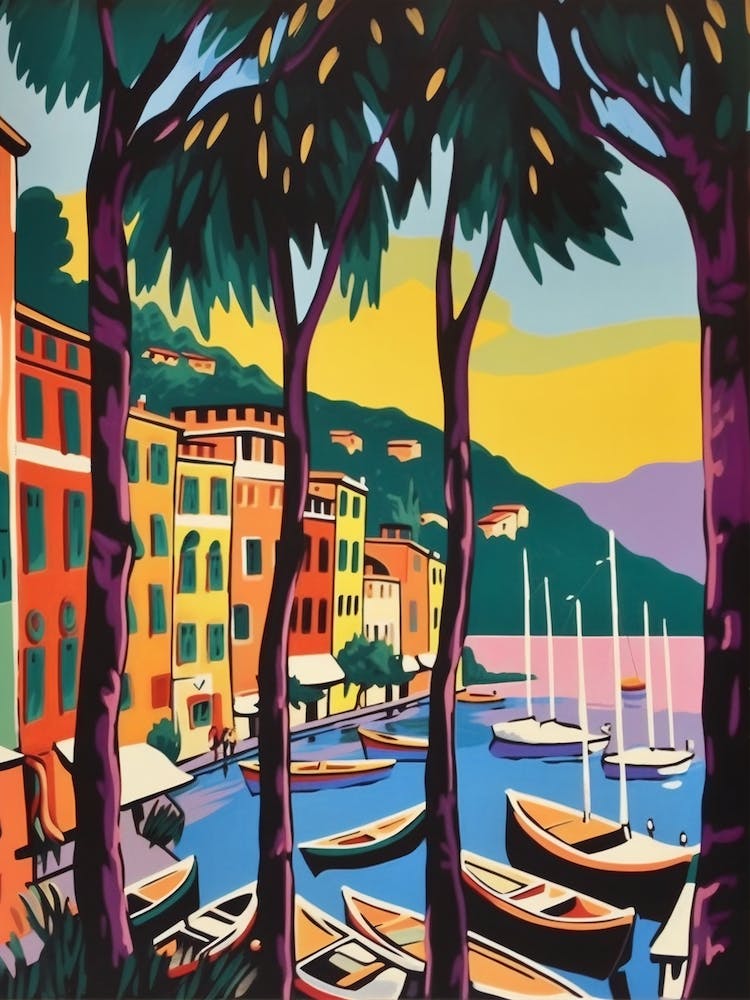 Portofino Italy 1 Travel Poster Vintage