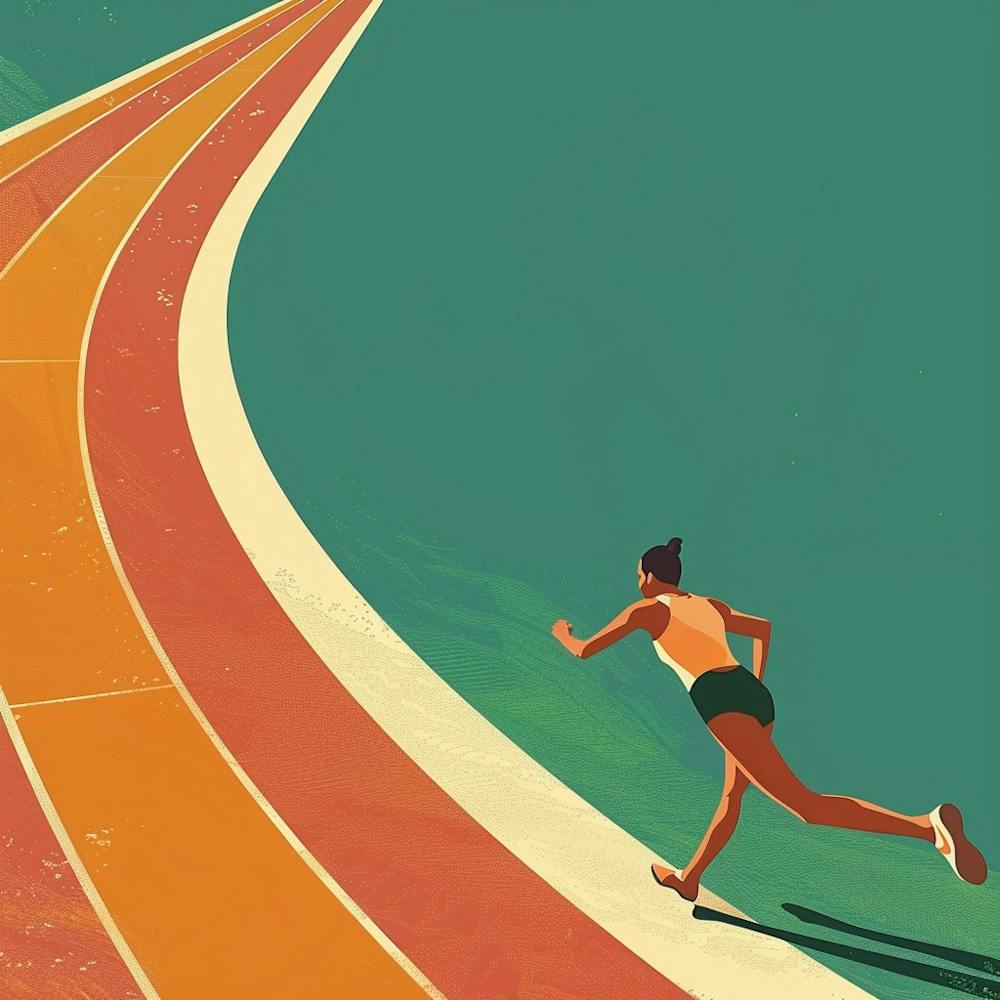 A Track And Field Competition Minimal Illustrati 1718703029 3