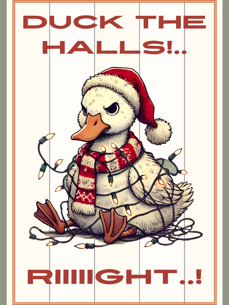 Funny Christmas Duck