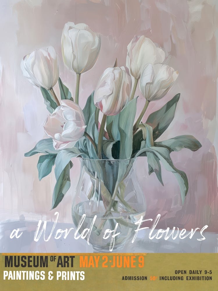 A World Of Flowers, Van Gogh Exhibition Tulips 1