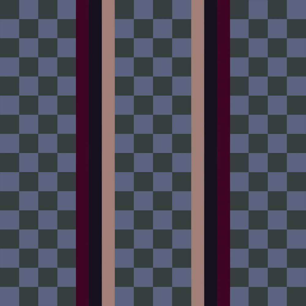 Checkered Fabric Midnight Blue