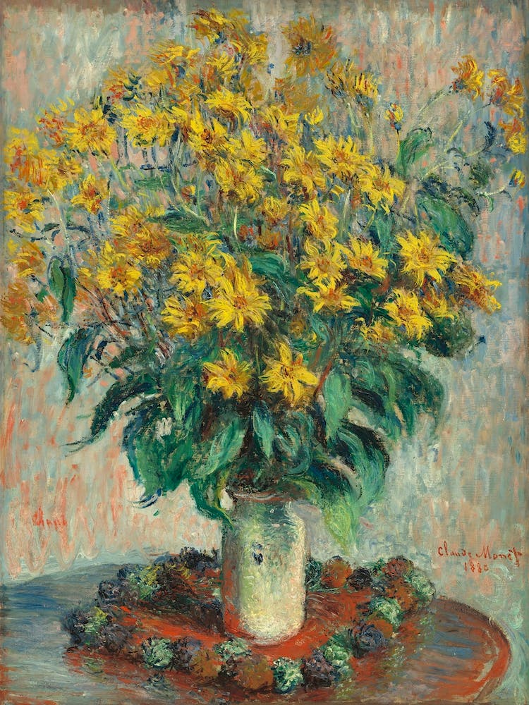 Jerusalem Artichoke Flowers (1880), Claude Monet