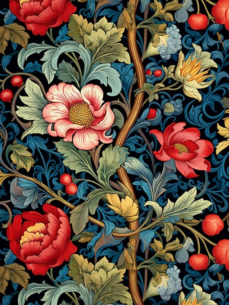 Florale Tapete 120