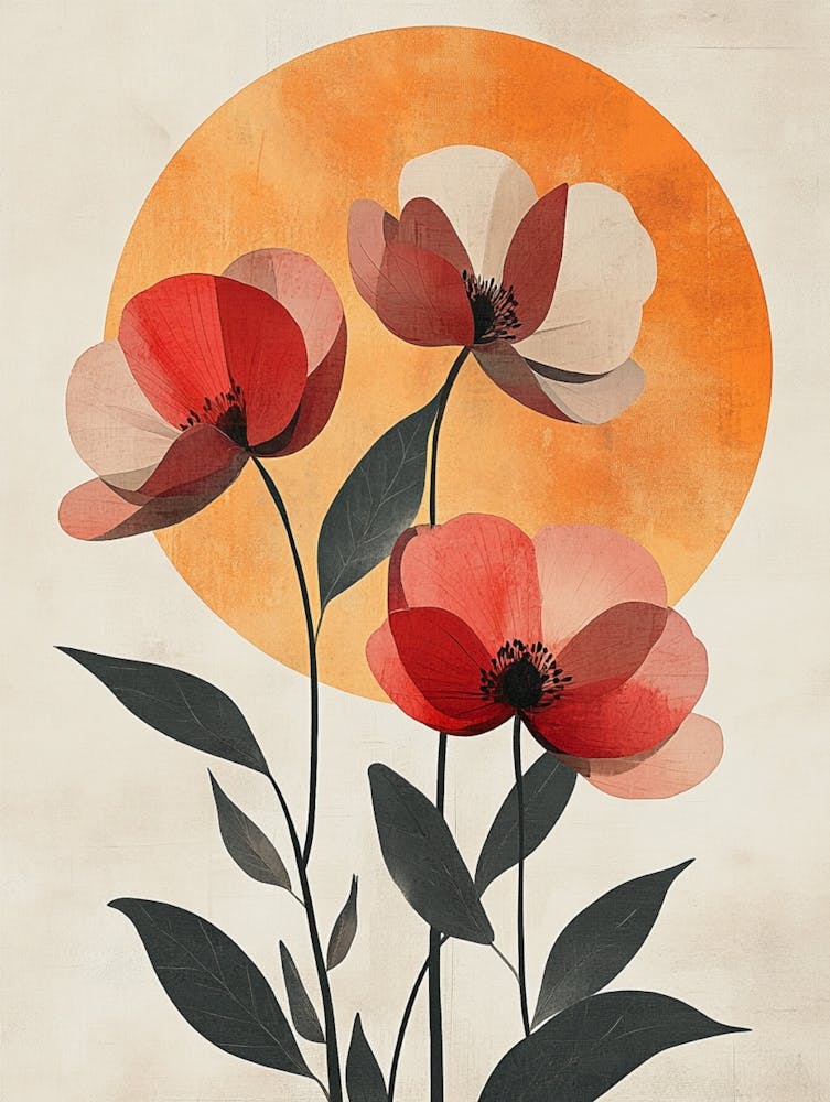 Sunset Poppies