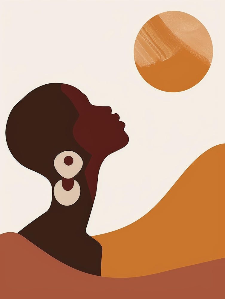 African Woman With Earrings 10