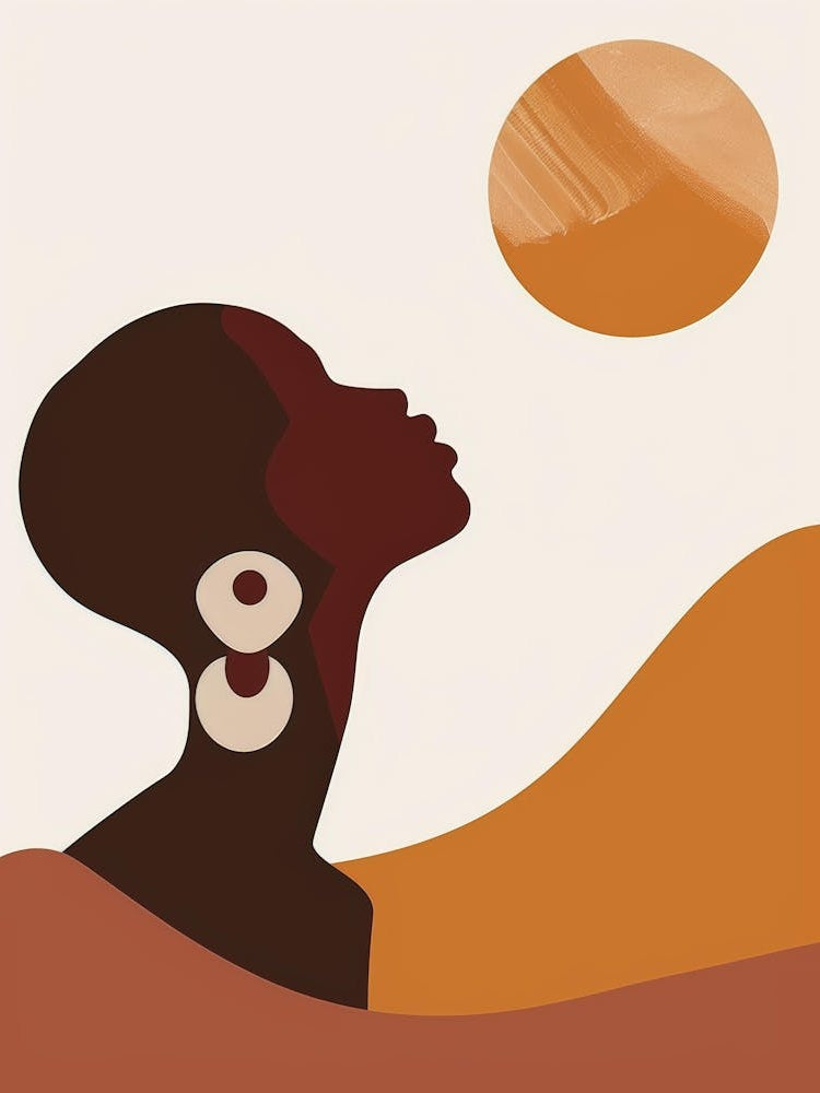 African Woman With Earrings 10