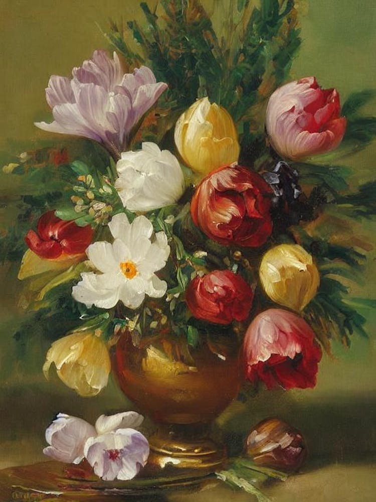 Crocus Painting 4 Flower