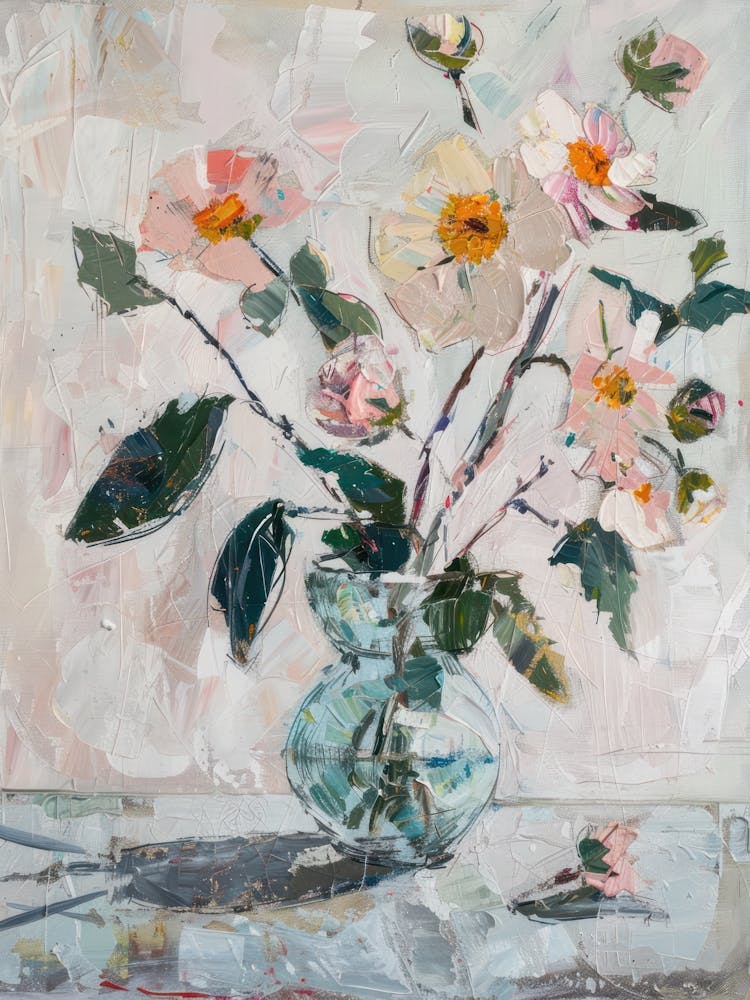 A World Of Flowers Cosmos 4 Painting