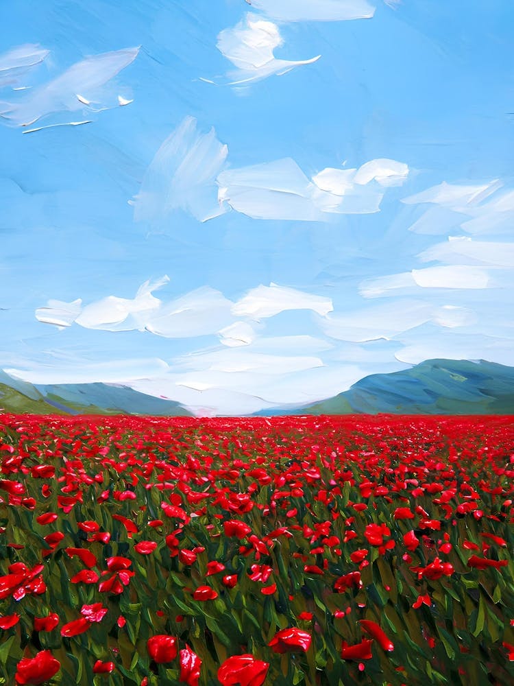 Poppies In The Field 1