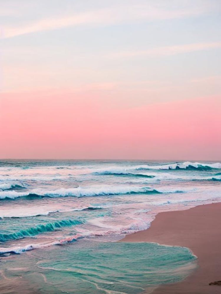 Baga Beach, Goa, India Pink Photography 1