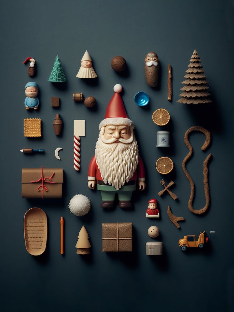 Collection Of Christmas Objects