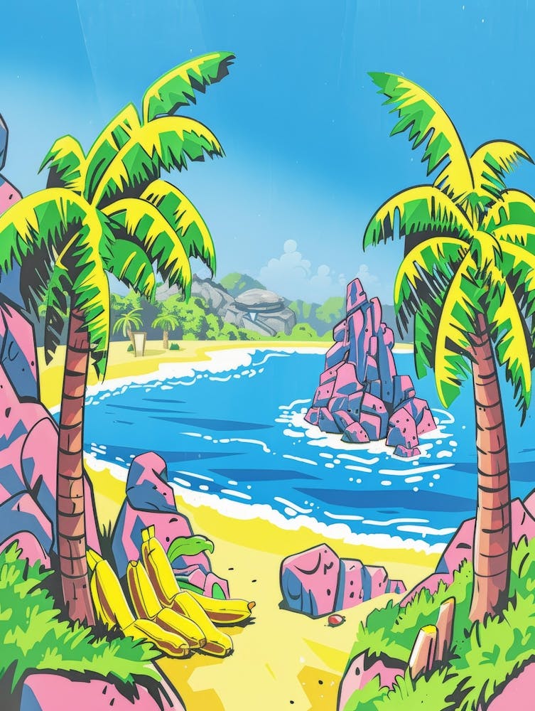 Bananas On The Beach