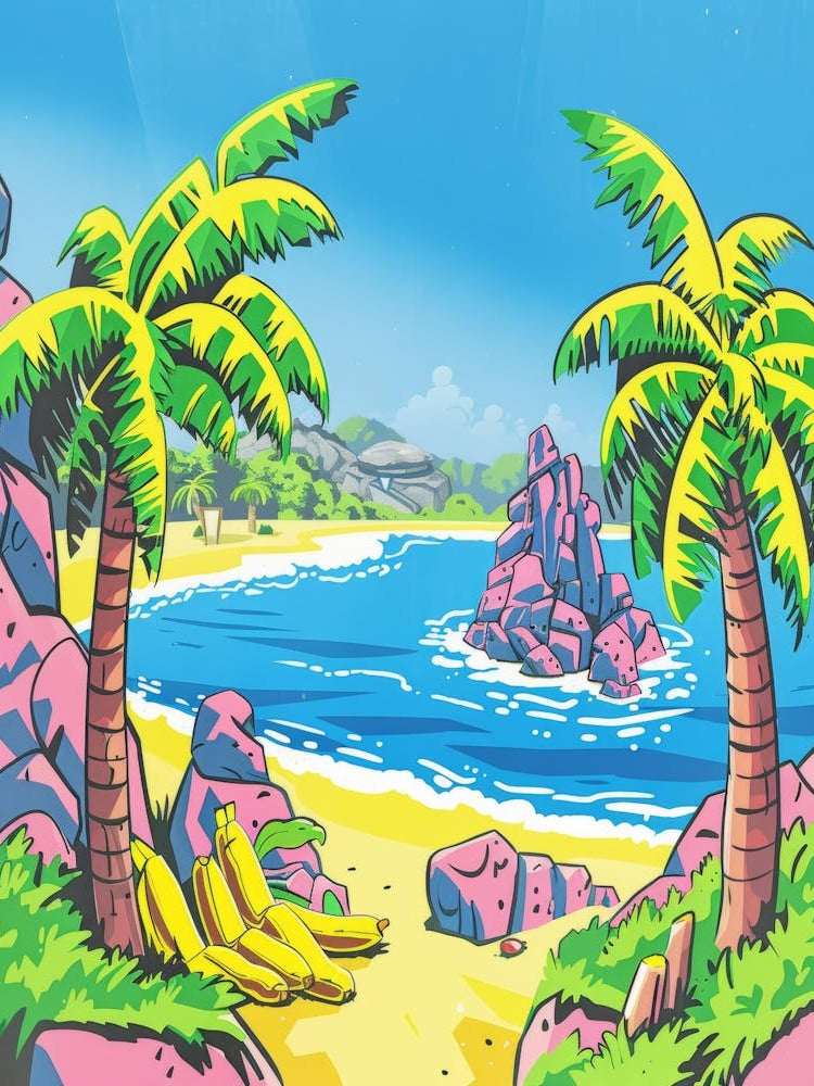 Bananas On The Beach