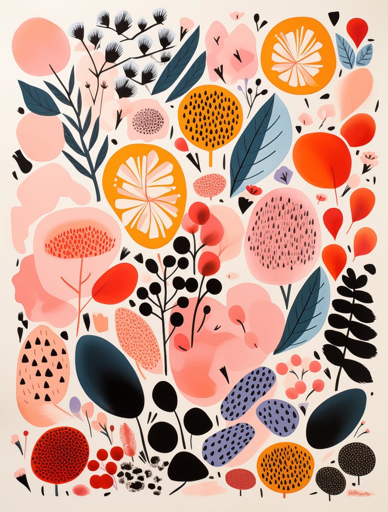 Abstract Matisse-style Floral