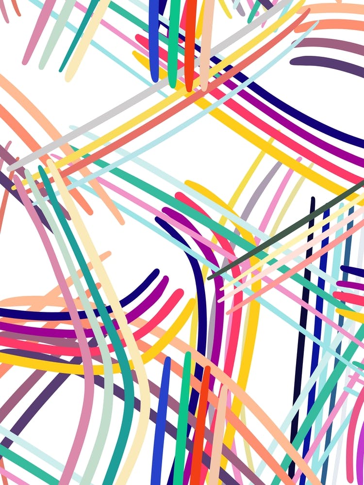 Woven Colorful Lines Multi