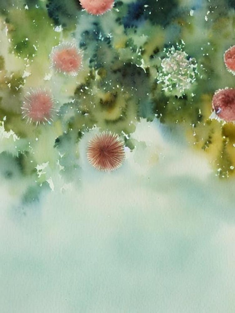 Sea Urchin Roe Storybook Watercolour