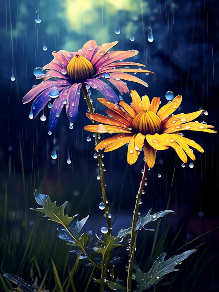 Wildflower With Rain Drops (2)
