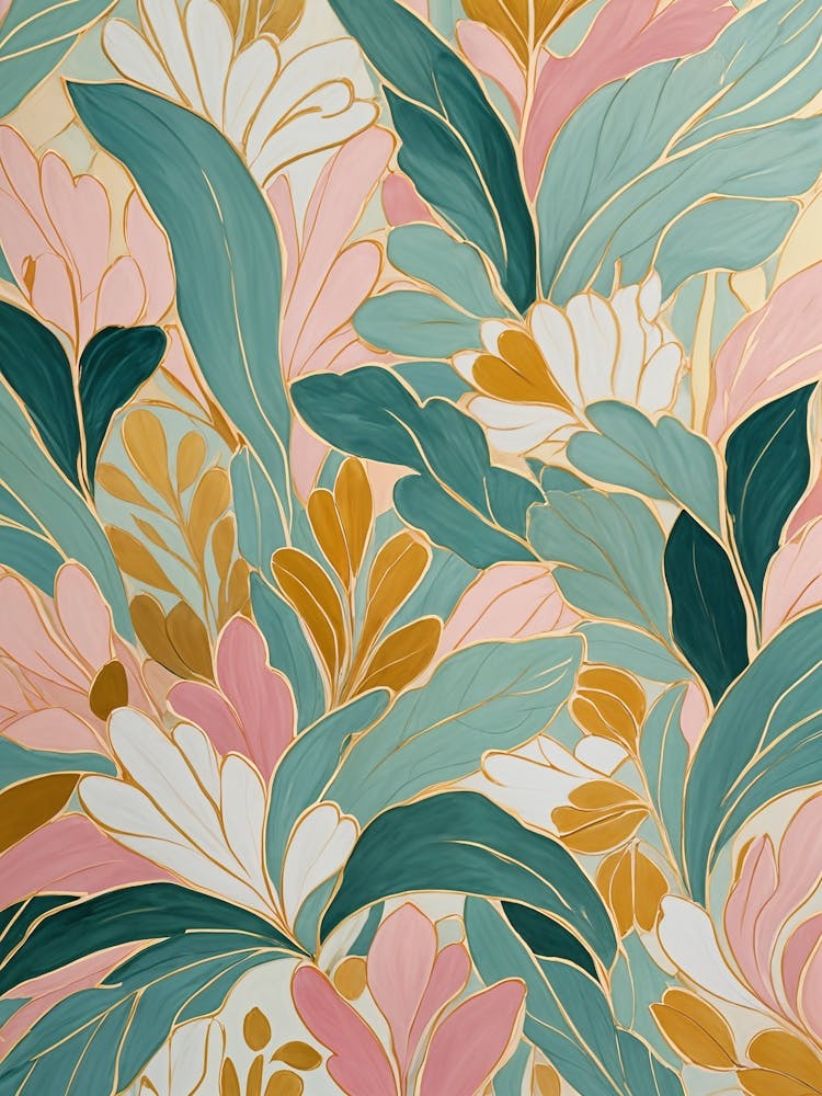 Abstract Pastel Floral