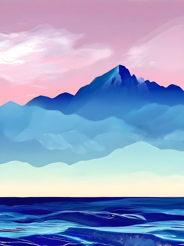 Mountains And Ocean
