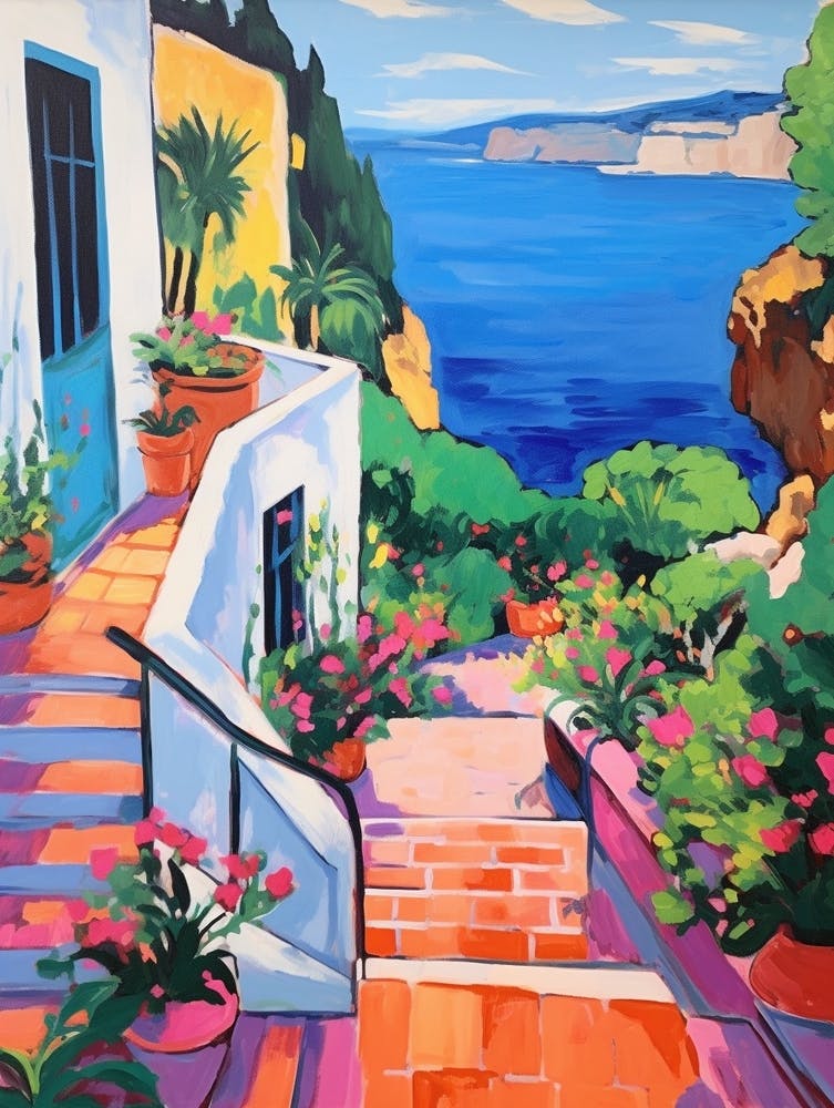 Capri Italy 4 Fauvist Painting