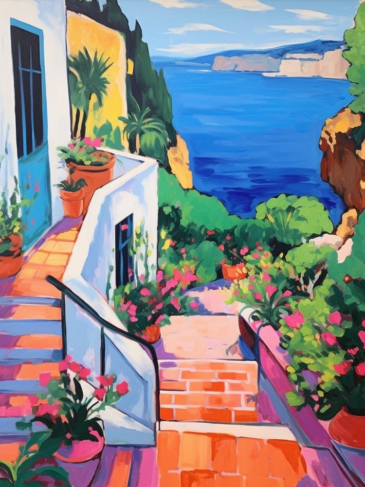 Capri Italy 4 Fauvist Painting