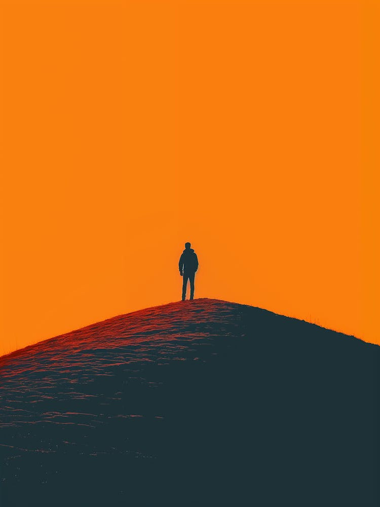 Man On A Hill