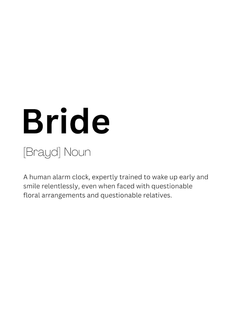 Bride Definition Meaning