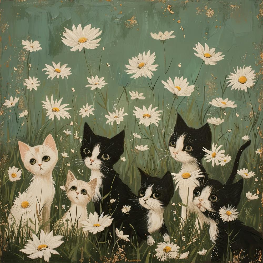 Kittens Fairycore Painting 3