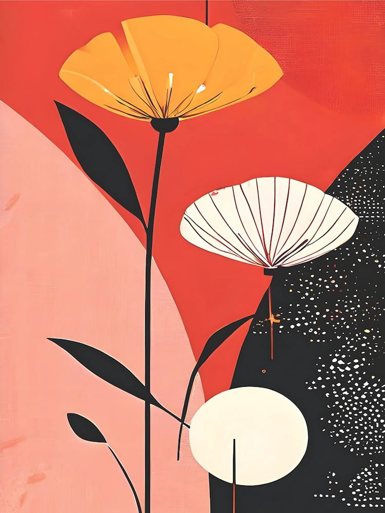 Abstract Radiant Bloom