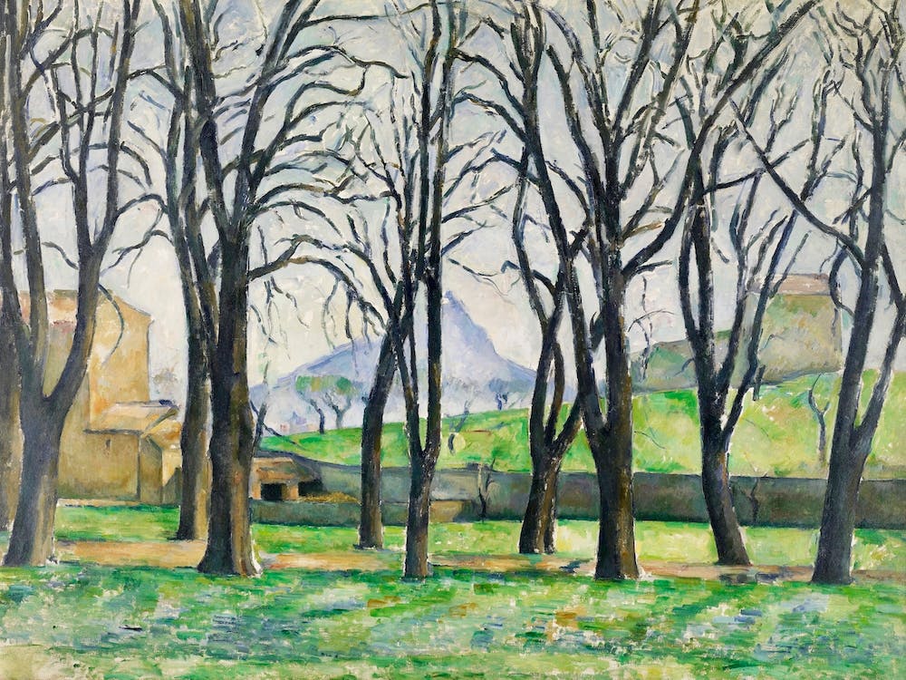 Chestnut Trees At Jas De Bouffan (1885 1886), Paul Cézanne