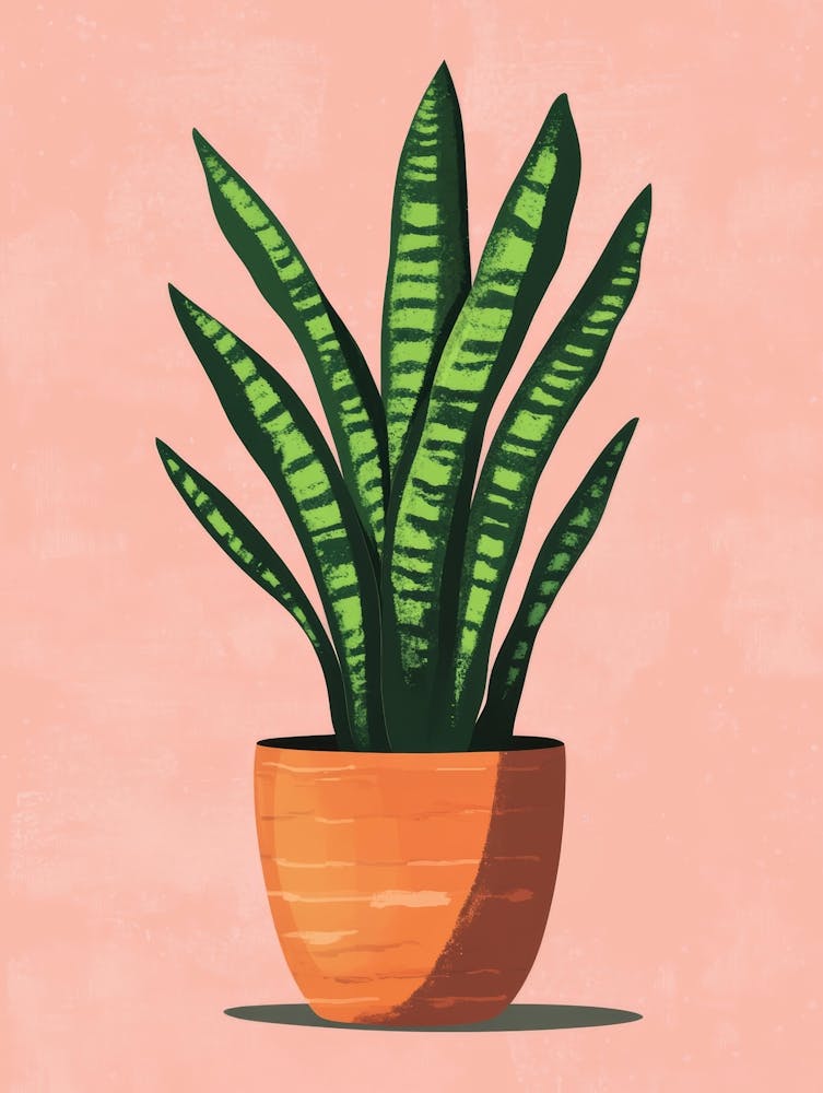 Illustration Of A Potted Plant 1