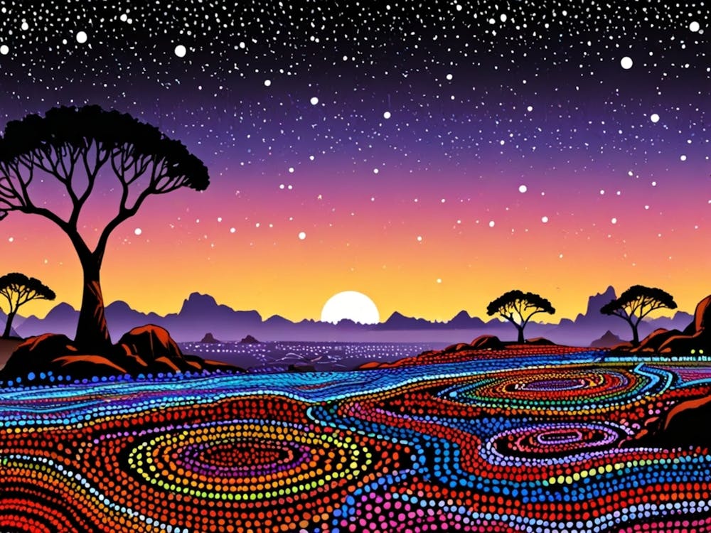 Default Australian Aboriginal Dot Painting Art Dreaming Of A L 2