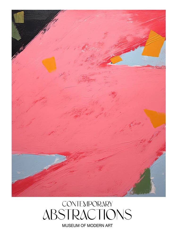 Pop Colour Abstract Painting 7 Exhibition Poster