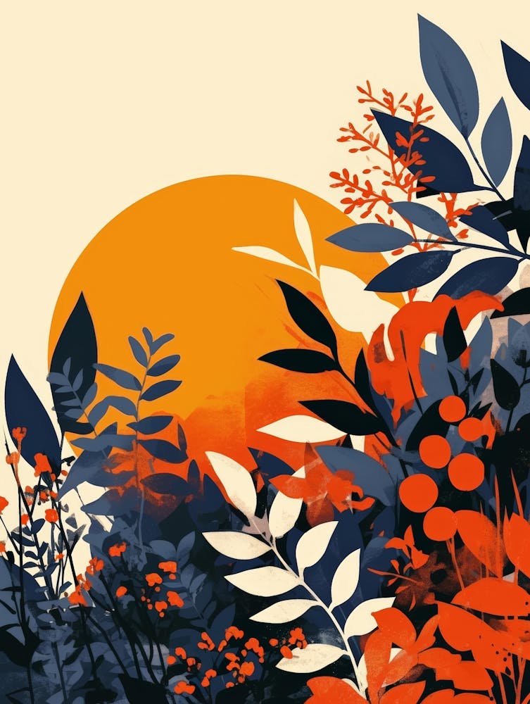 Sunset In The Garden