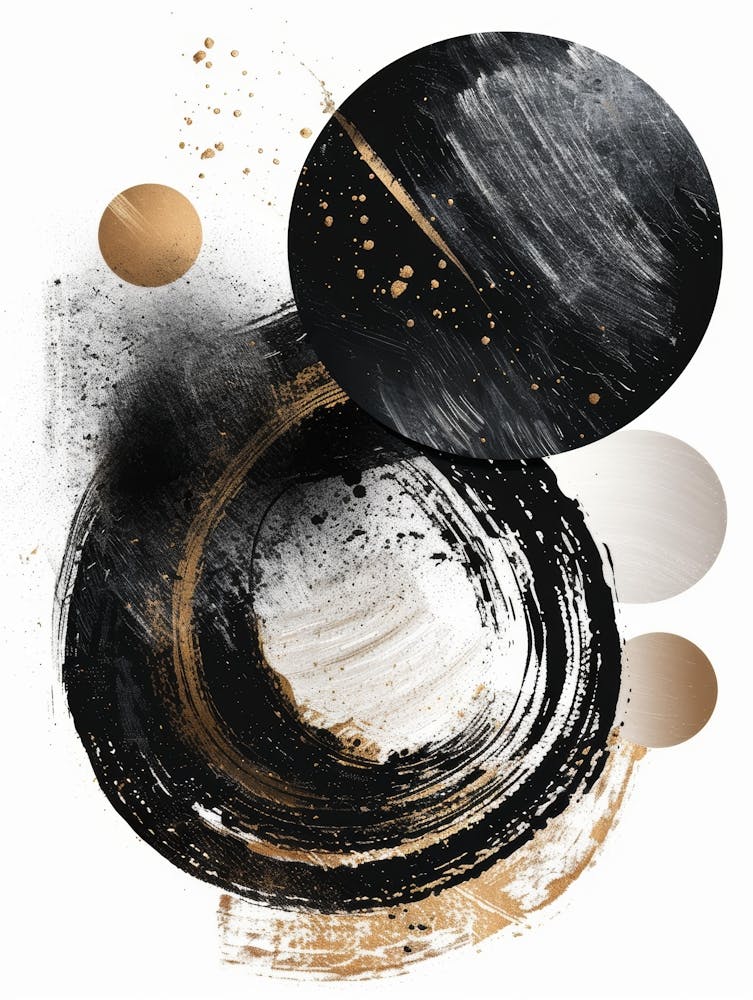 Abstract Black And Gold 10