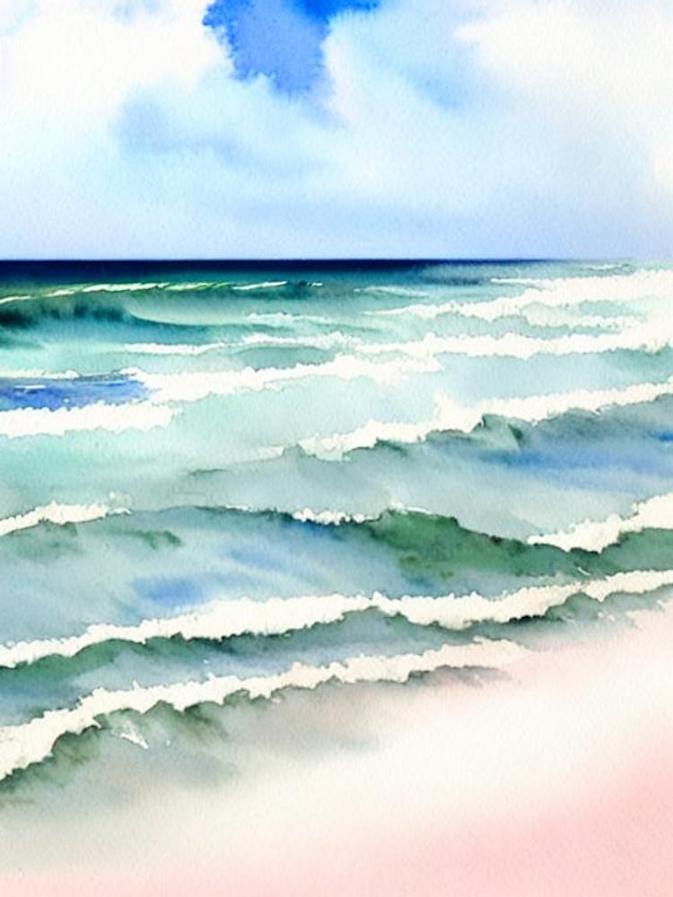 Daytona Beach, Florida Watercolour