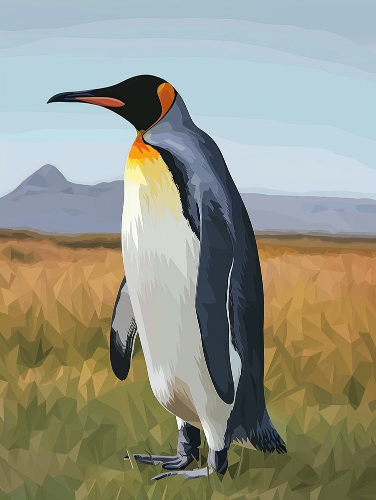 King Penguin Salisbury Plain Minimalist Illustration 4