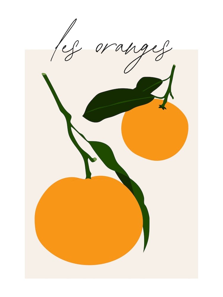 Les Oranges - Orange Print 1