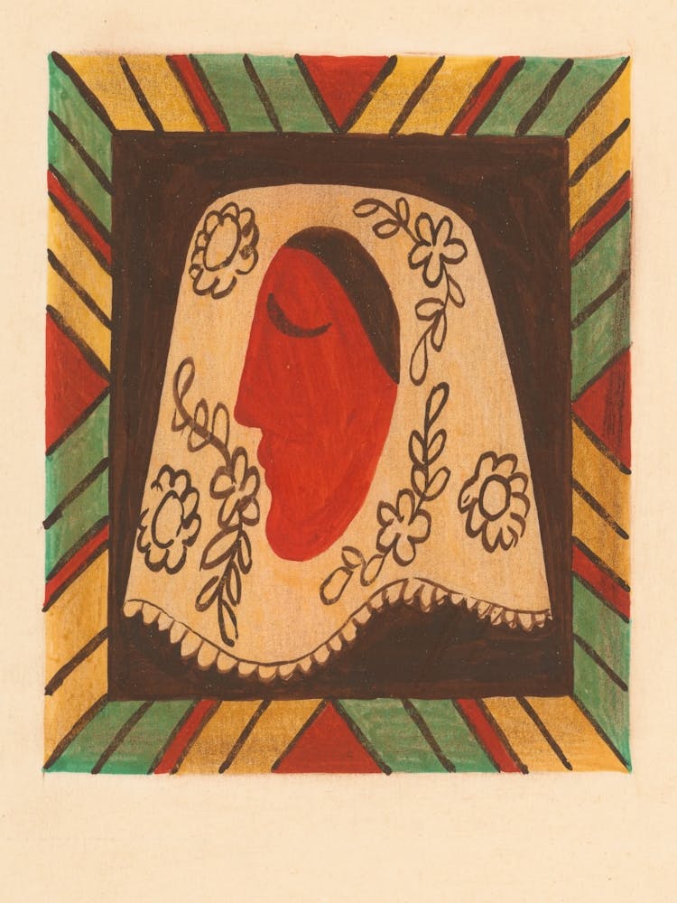 Head Of A Girl In A Scarf, Mikuláš Galanda